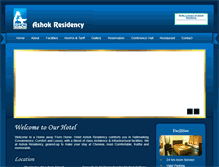 Tablet Screenshot of hotelashokresidency.com